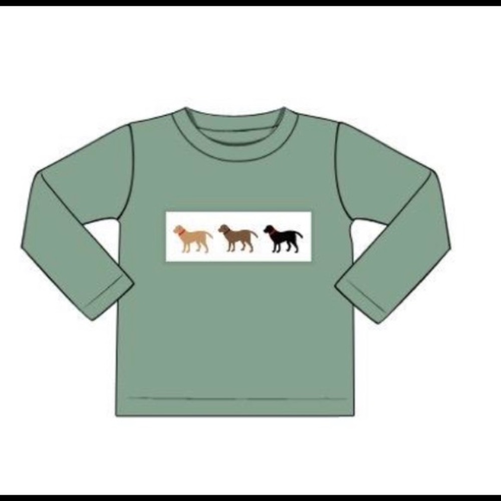 Dog Smocked Shirt